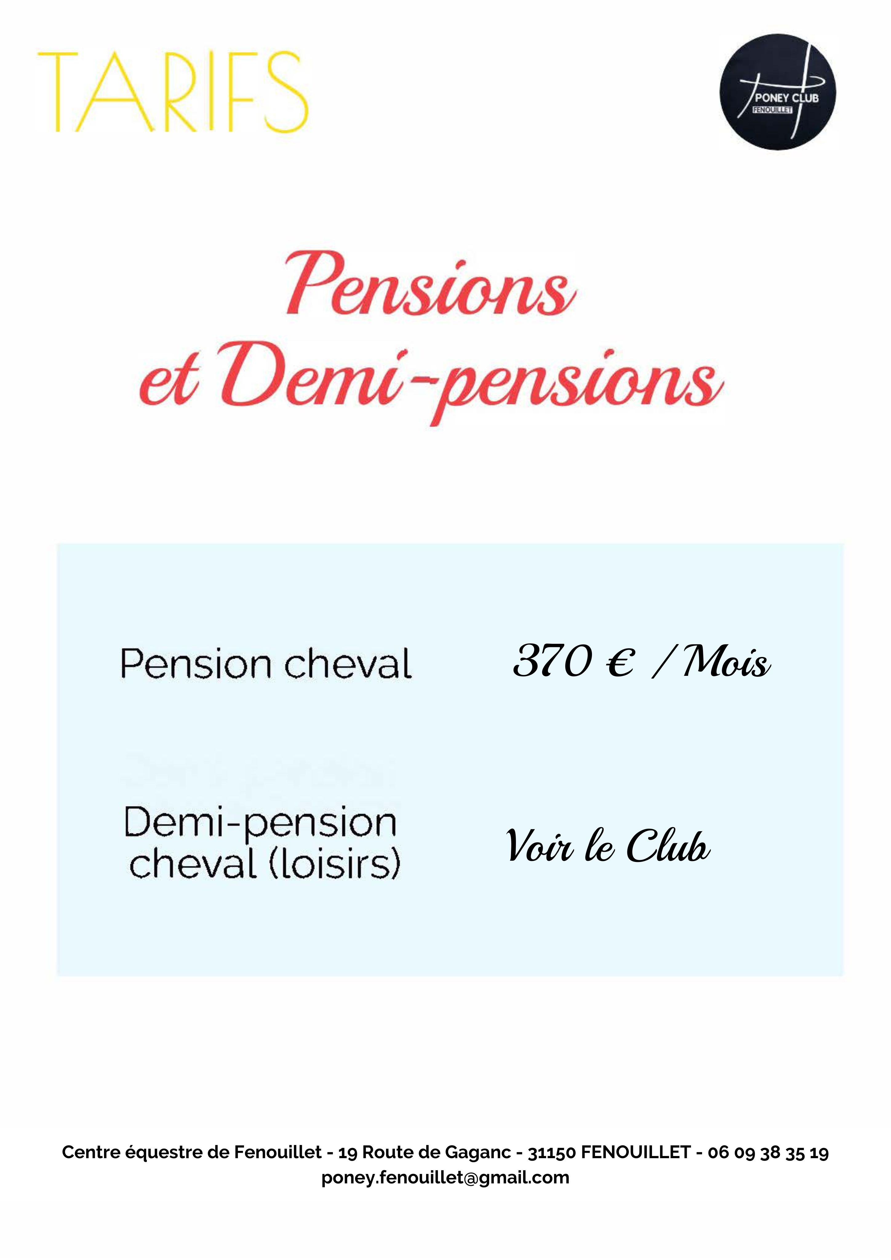 Les tarifs